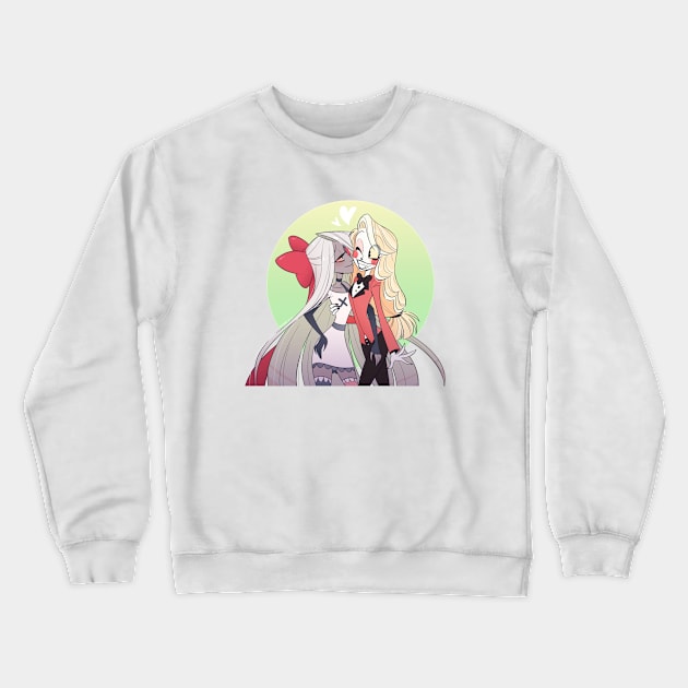 hazbin hotel Vaggie/Charlie Crewneck Sweatshirt by quere